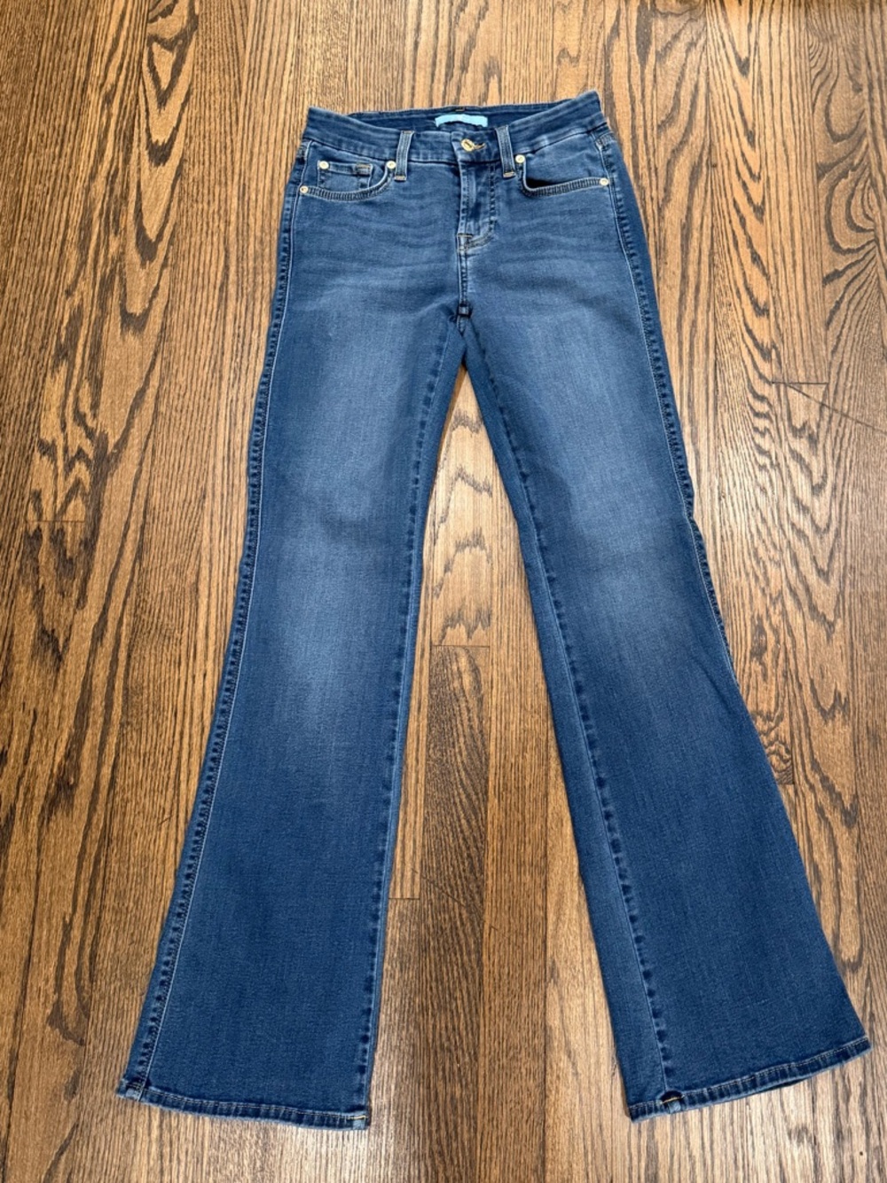 7 For All Mankind Dark Blue Flare Jeans
